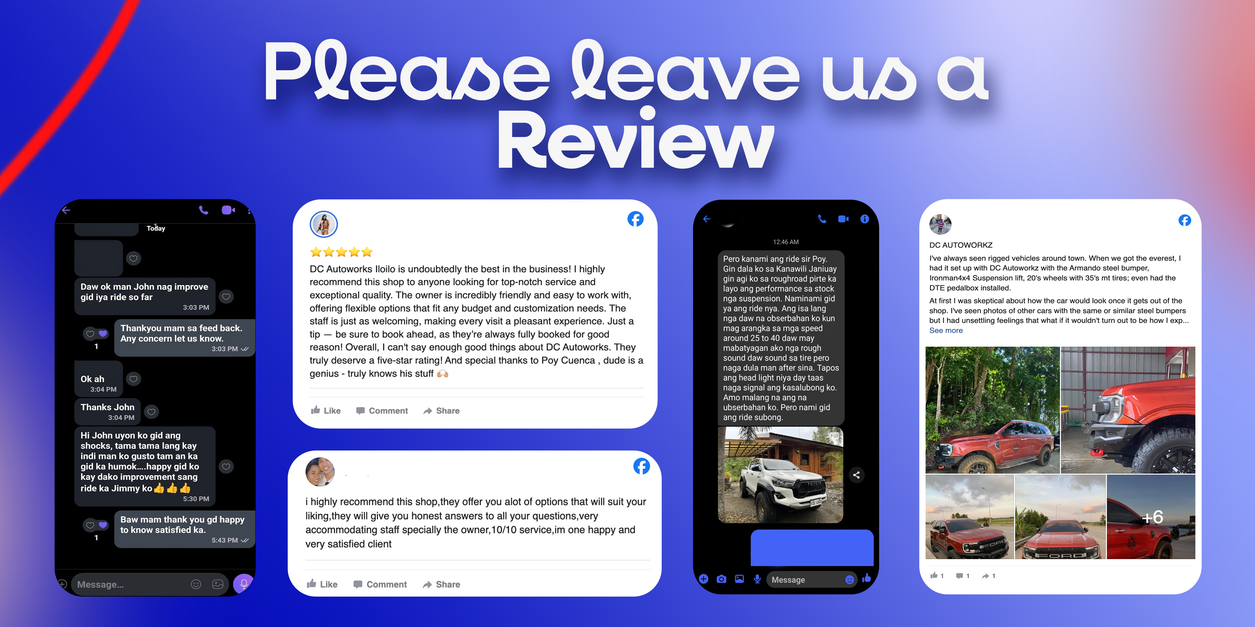 Please leave us a Review